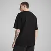 PUMA WARDROBE ESS Oversized Tee PUMA Black Siyah Erkek T-Shirt