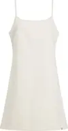 Calvin Klein ICONIC DENIM MINI DR, 1AA Beyaz Kadın Elbise-Etek