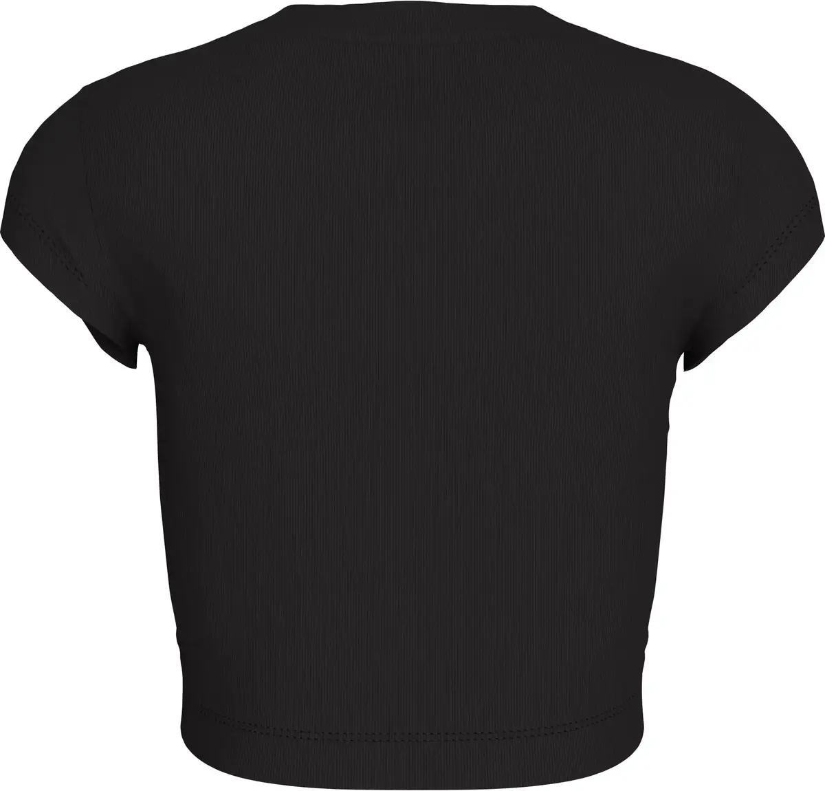 Calvin Klein CK RIB BABY TEE Siyah Kadın Tişört