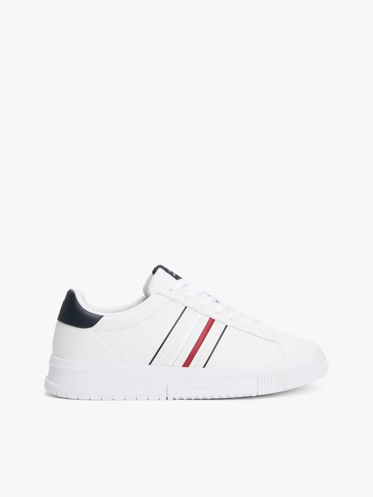 Tommy Hilfiger MODERN CUPSOLE STRIP, YBS Beyaz Erkek Spor Ayakkabı & Sneaker