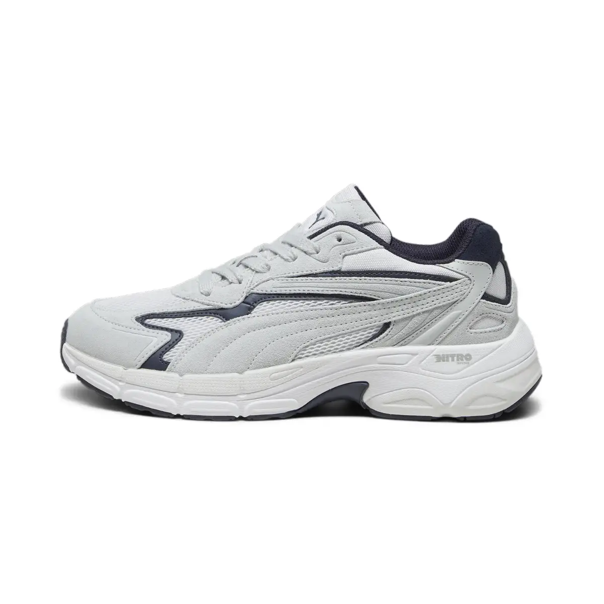Puma Teveris NITRO Ash Gray-New Navy Gri Erkek Günlük Spor Ayakkabı