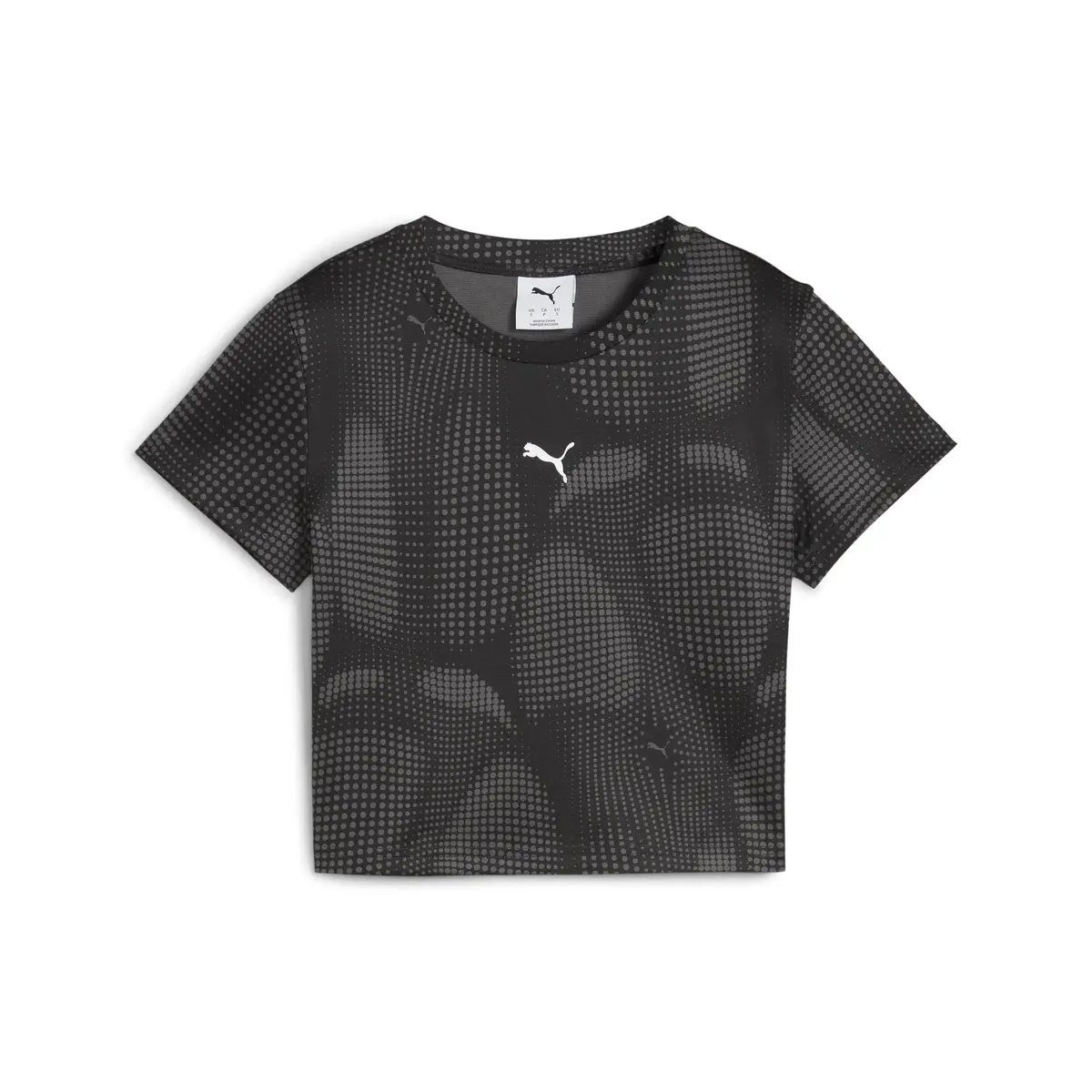 Puma DARE TO AOP Baby Tee Siyah Kadın Crop