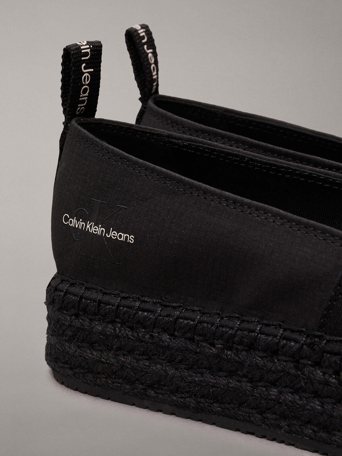 Calvin Klein PLATFORM ESPADRILLE Kadın Siyah Ayakkabı