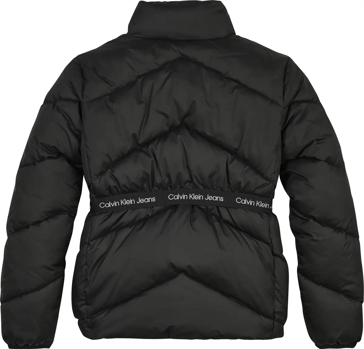 Calvin Klein LOGO TAPE LIGHT JACK Kadın Siyah Şişme Mont