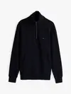 Tommy Hilfiger ESSENTIAL TERRY 1/4, DW5 Siyah Erkek Sweatshirt