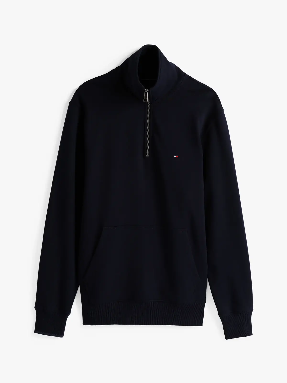 Tommy Hilfiger ESSENTIAL TERRY 1/4, DW5 Siyah Erkek Sweatshirt