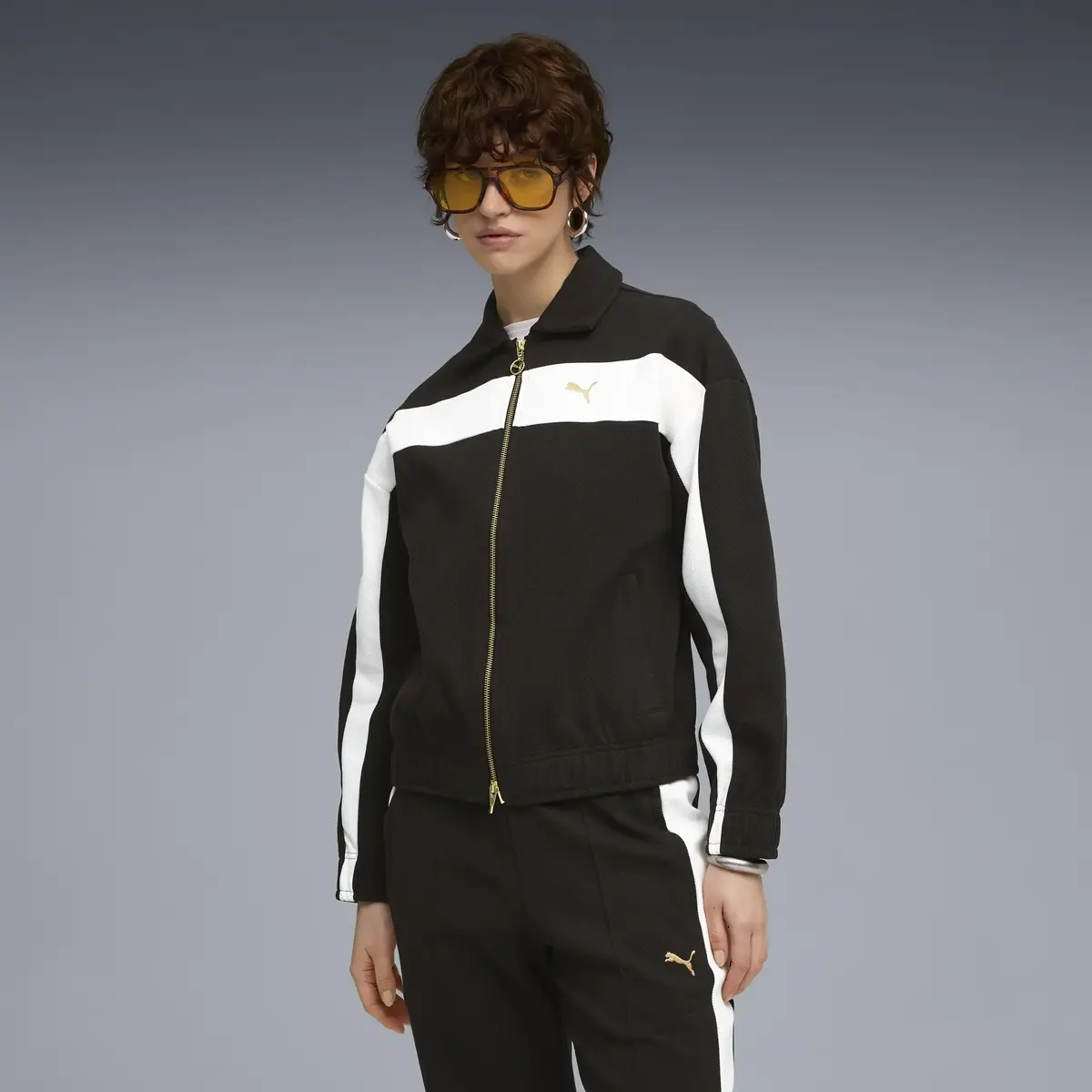 Puma T7 Relaxed Track Jacket Siyah Kadın Ceket