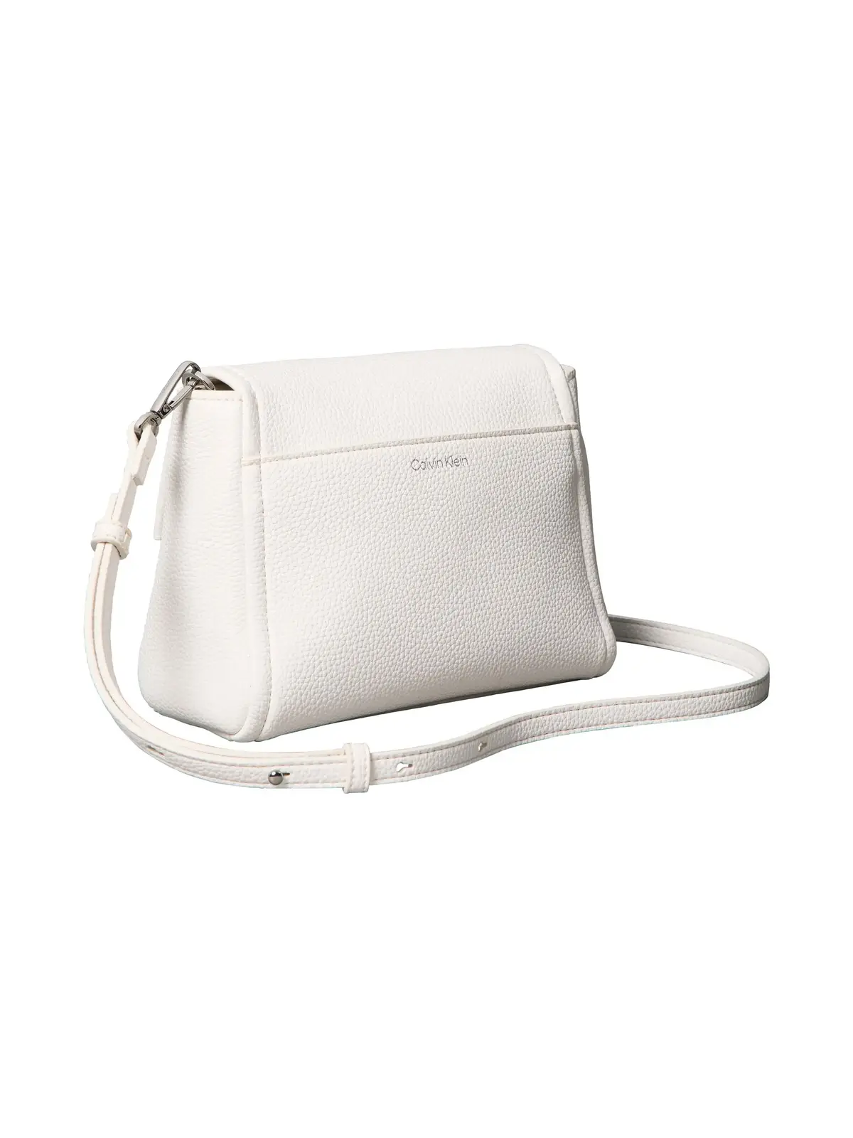 Calvin Klein EMBLEM HW PEBBLE CRO Beyaz Kadın Çapraz Çanta