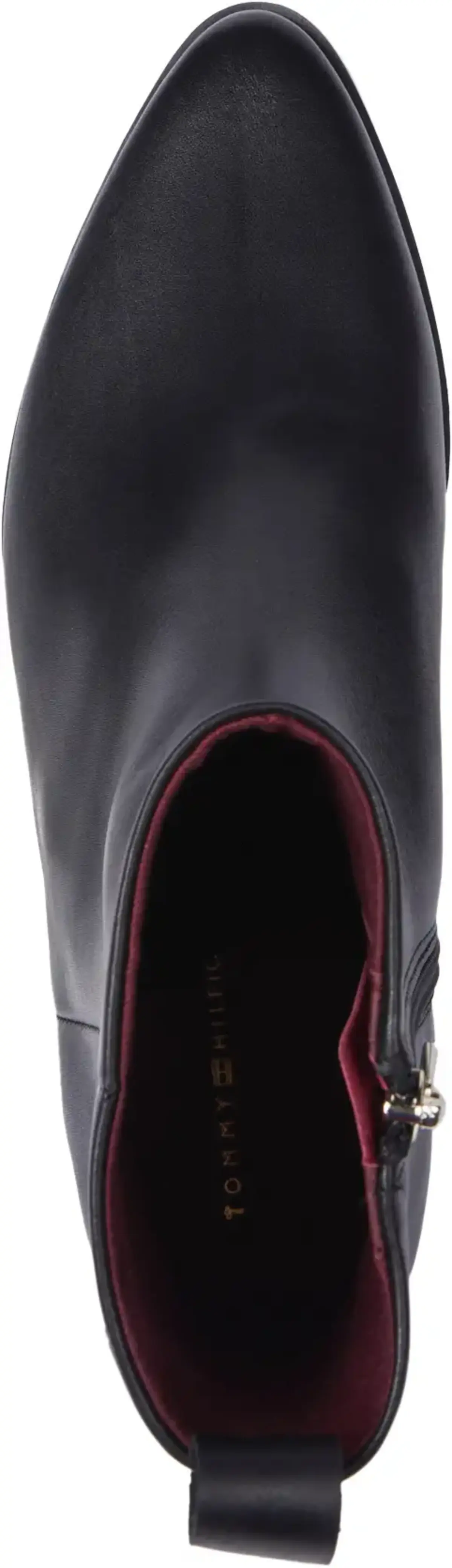 Tommy Hilfiger LOW COWBOY FLAT LEAT Kadın Siyah Bot