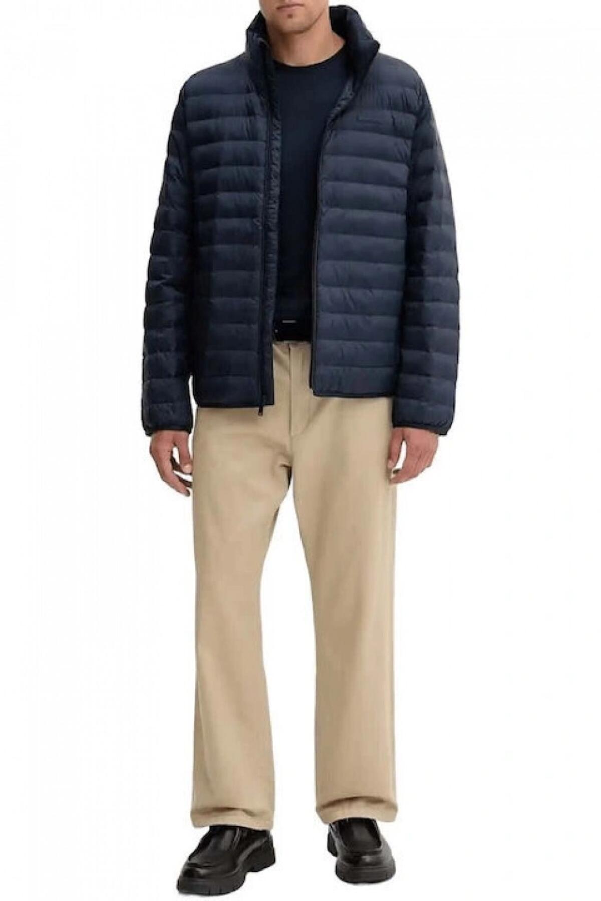 Calvin Klein LS LT WT NYLON CHANN Lacivert Erkek Mont