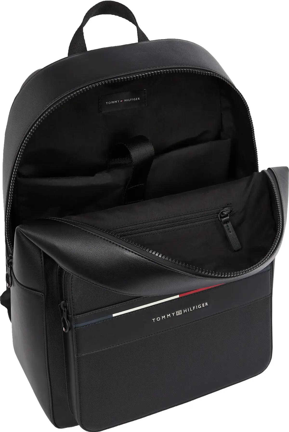 Tommy Hilfiger TH FOUNDATION BACKPA, BDS Siyah Erkek Çanta & Cüzdan