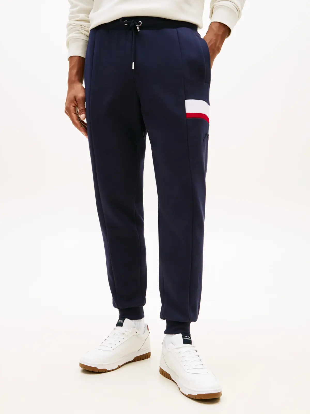 Tommy Hilfiger RWB INSERT SWEATPANT, DW5 Siyah Erkek Eşofman Altı