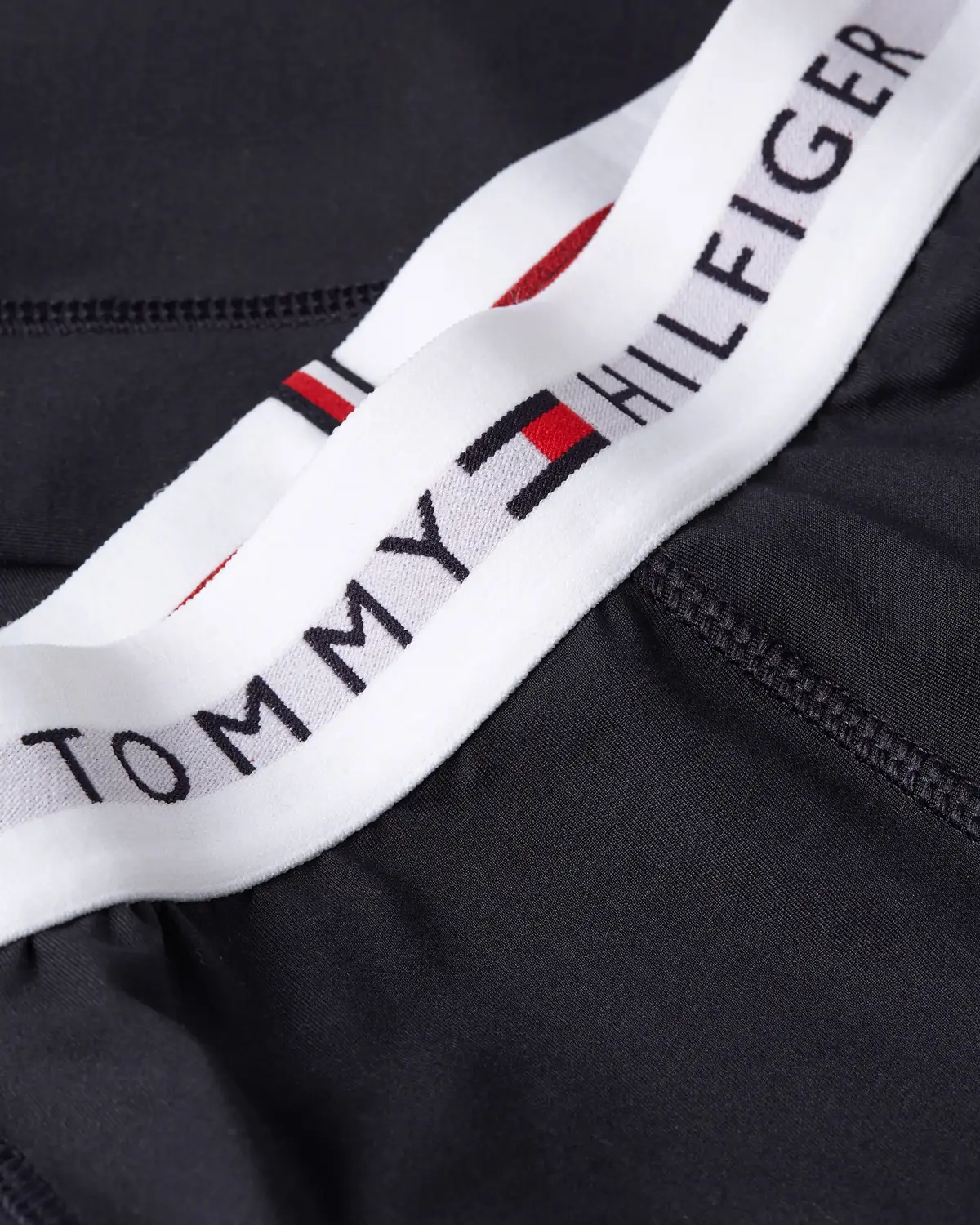 Tommy Hilfiger ESSENTIALS RW TAPE L Kadın Siyah Tayt