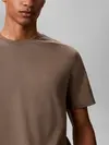 Calvin Klein SS SUPIMA CHEST EMB, PAY Kahverengi Erkek T-Shirt