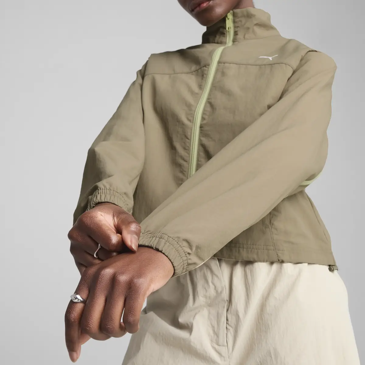 PUMA DARE TO Zip-Off Jacket Yeşil Kadın Ceket