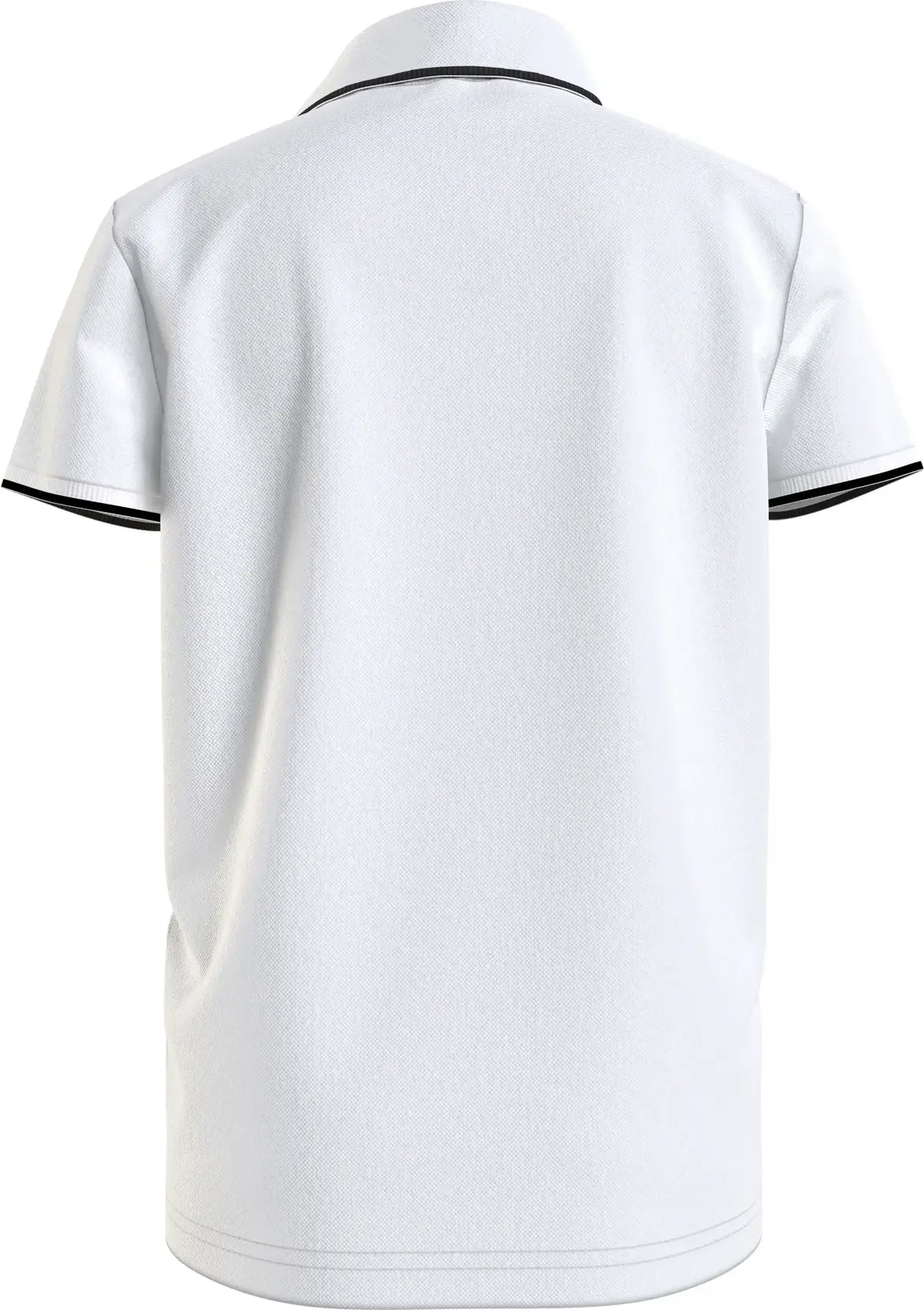 Calvin Klein MONOGRAM TIPPING FIT Erkek Beyaz Polo T-Shirt