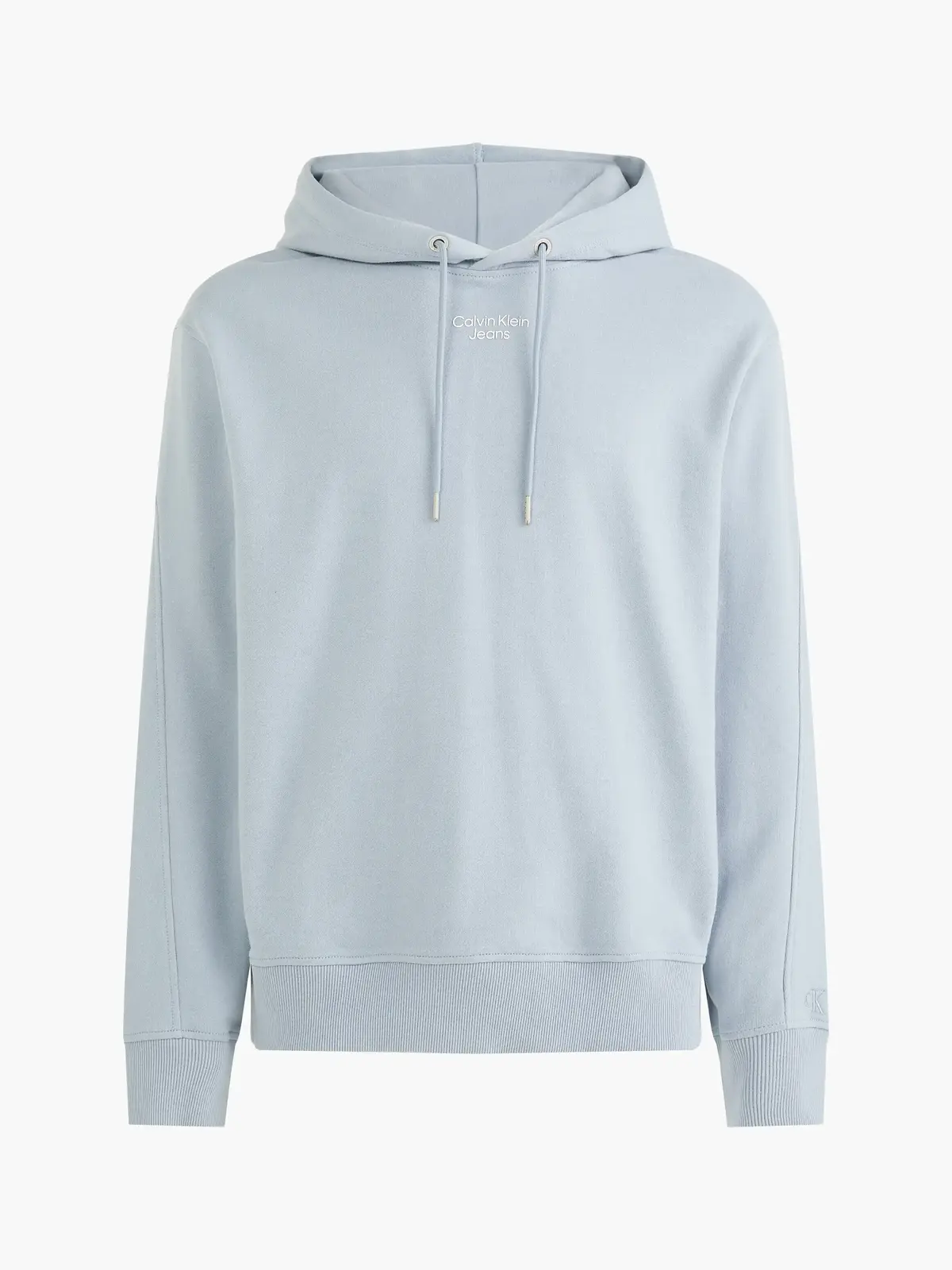 Calvin Klein STACKED LOGO HOODIE Erkek Gri Hoodie