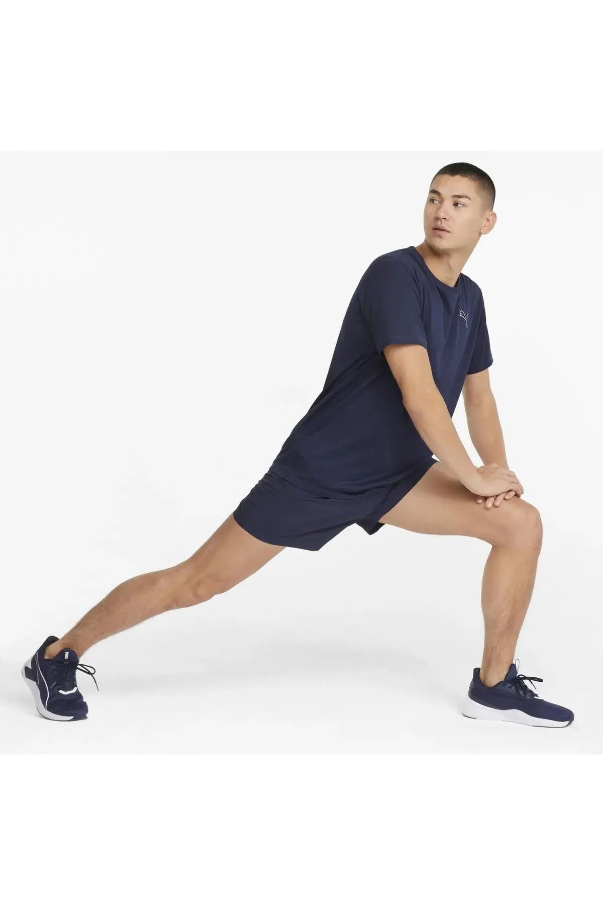 Puma Active Tee Peacoat Erkek Mavi T-shirt