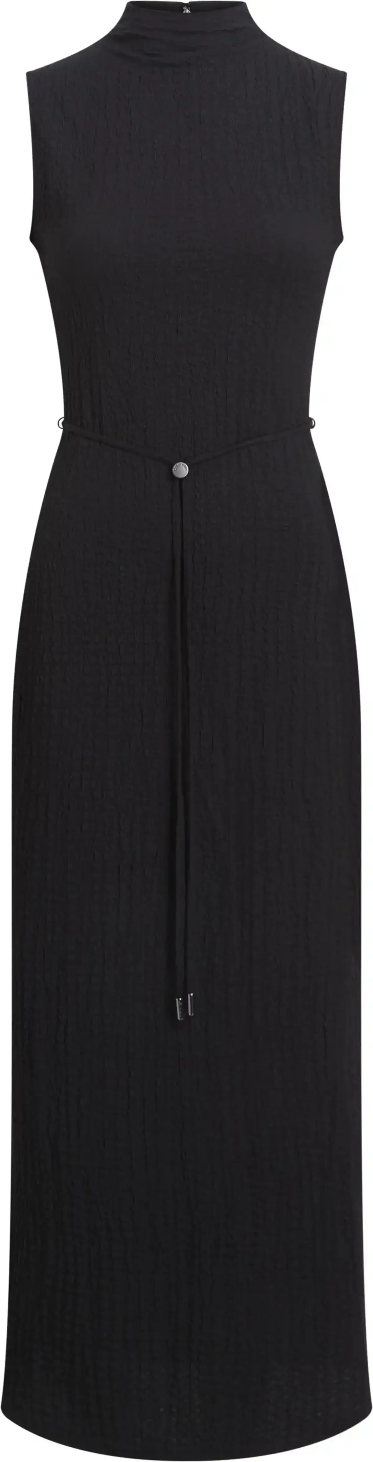 Calvin Klein CRINKLE JERSEY ANKLE, BEH Siyah Kadın Elbise-Etek