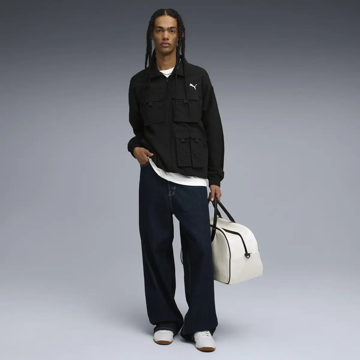 Puma T7 Cargo Track Jacket Siyah Erkek Fermuarlı Ceket