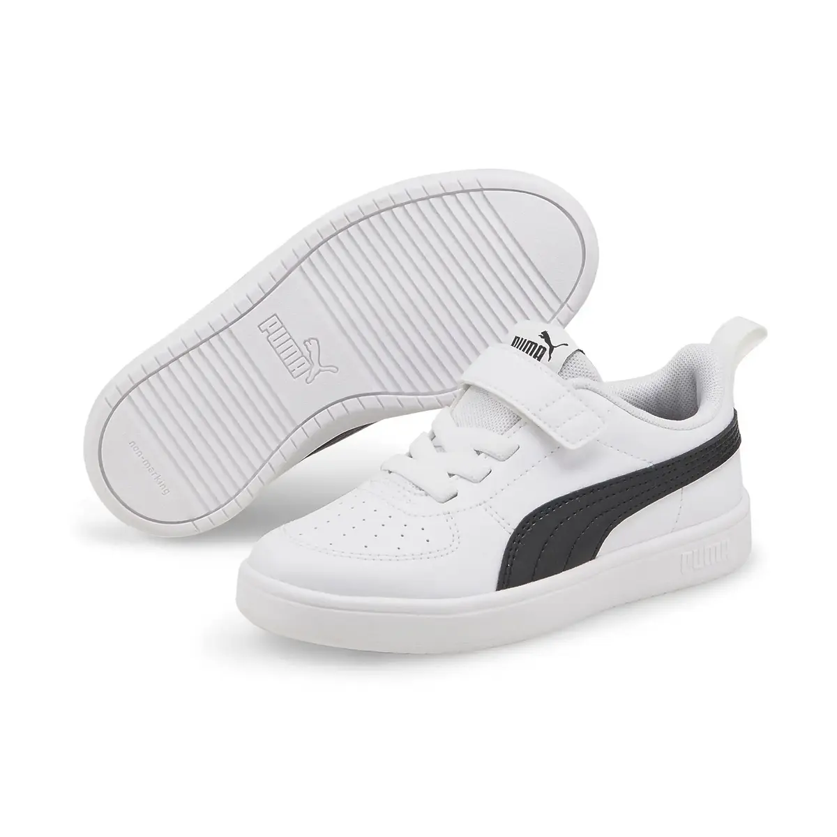 Puma Rickie AC PS - Beyaz Çocuk/Unisex Günlük Spor Ayakkabı