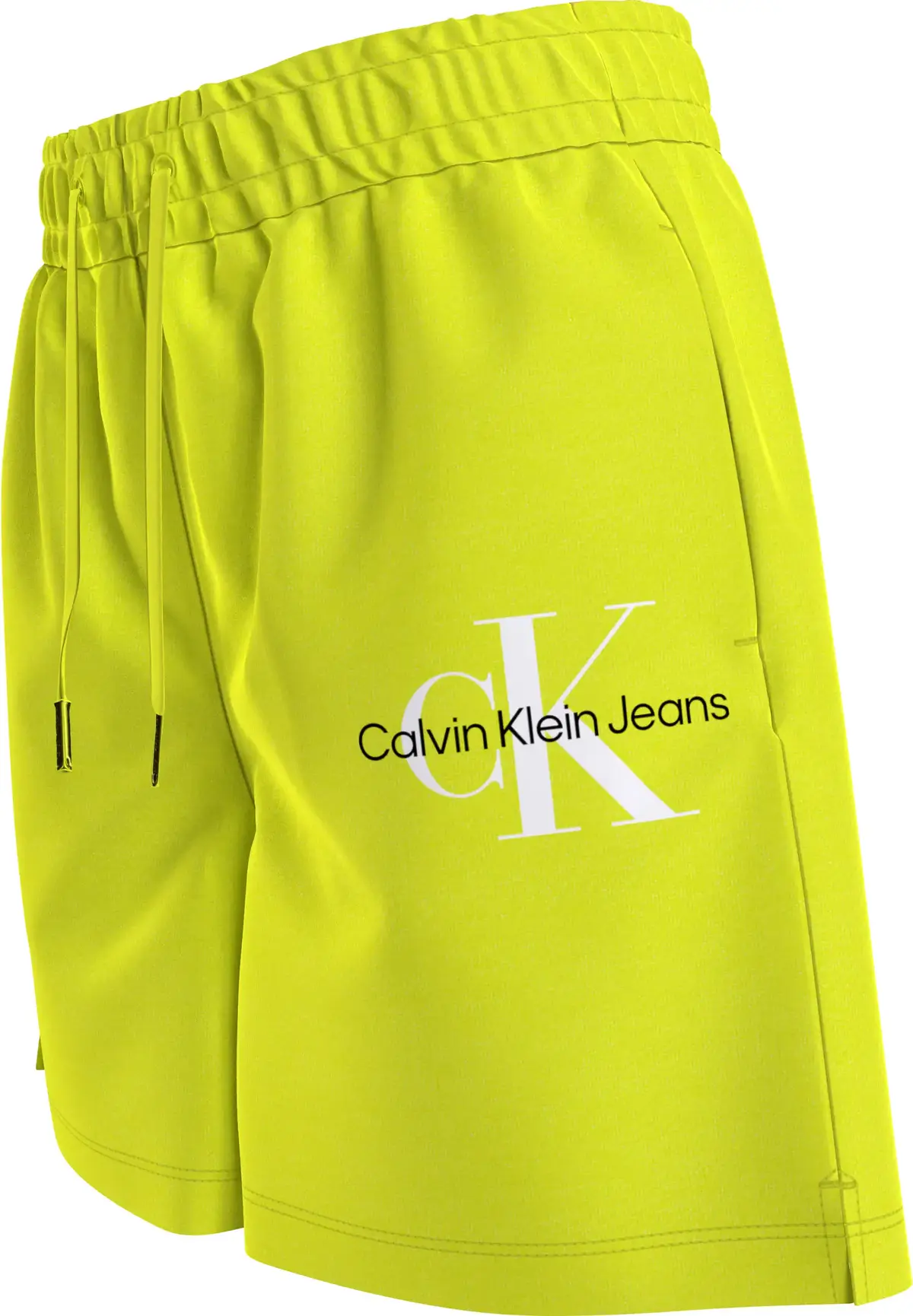 Calvin Klein GLOW IN THE DARK LOG Erkek Sarı Şort