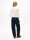 Tommy Hilfiger TJW ESSENTIAL TRTLNK Beyaz Kadın Kazak