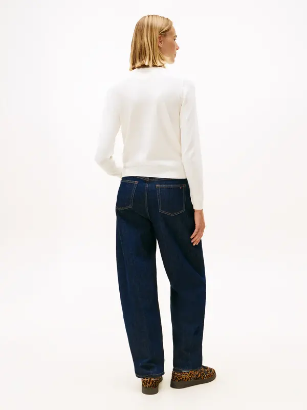 Tommy Hilfiger TJW ESSENTIAL TRTLNK Beyaz Kadın Kazak