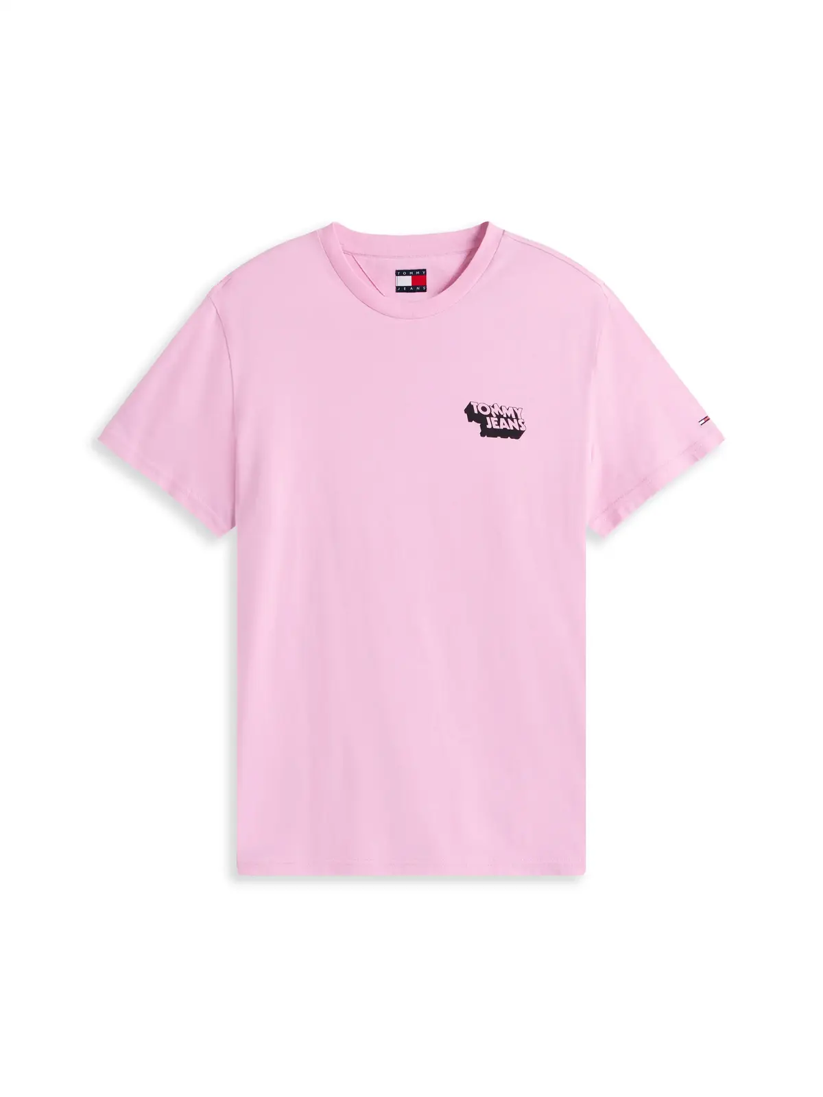 Tommy Hilfiger TJM SLIM STACK LOGO, U06 Pembe Erkek T-Shirt