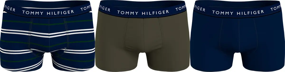 Tommy Hilfiger 3P TRUNK PRINT Erkek Lacivert Boxer Set