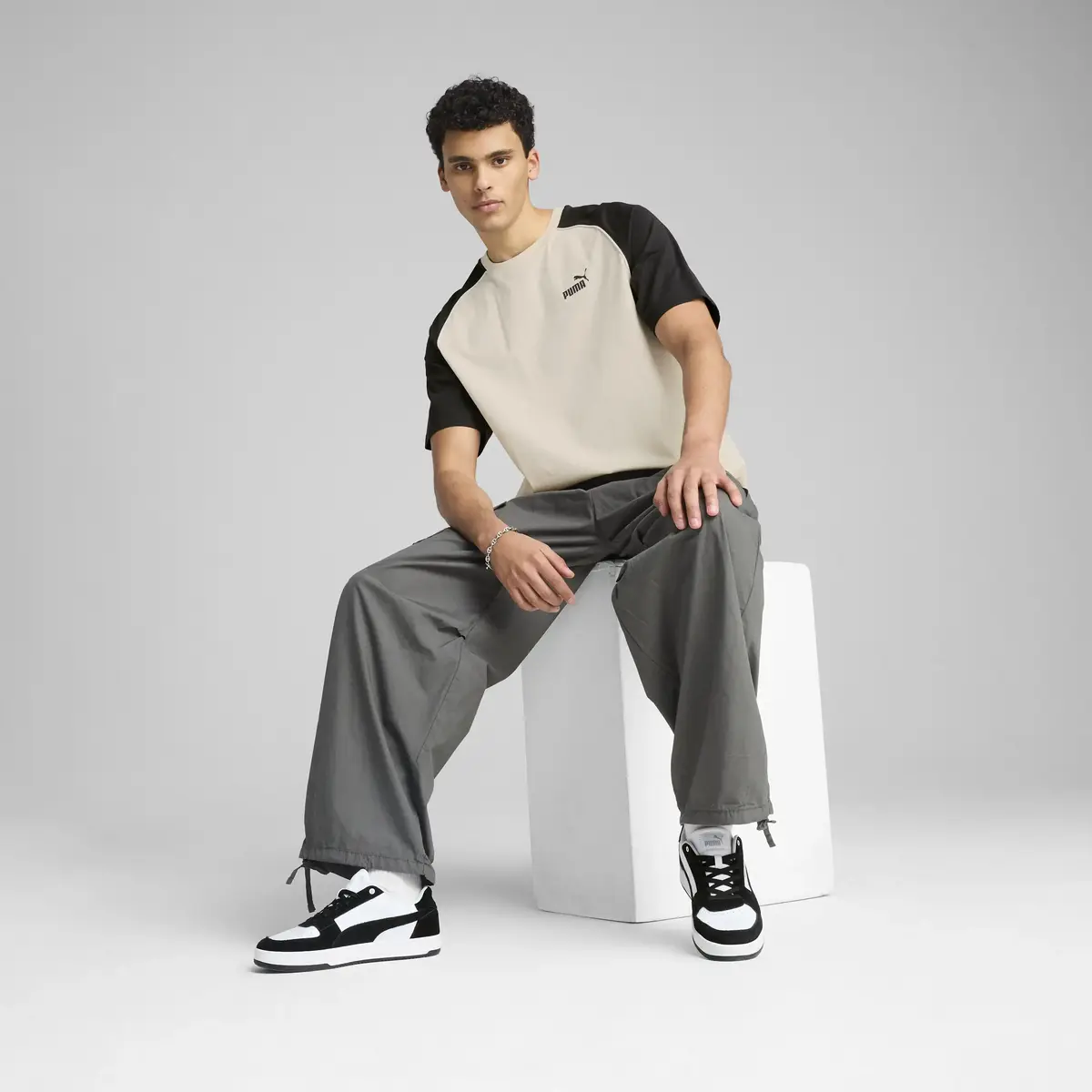 PUMA SPORT Tee Bej Erkek T-Shirt