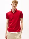 Tommy Hilfiger INTERLOCK FLAGCUFF S, XLD Kırmızı Erkek Polo T-Shirt