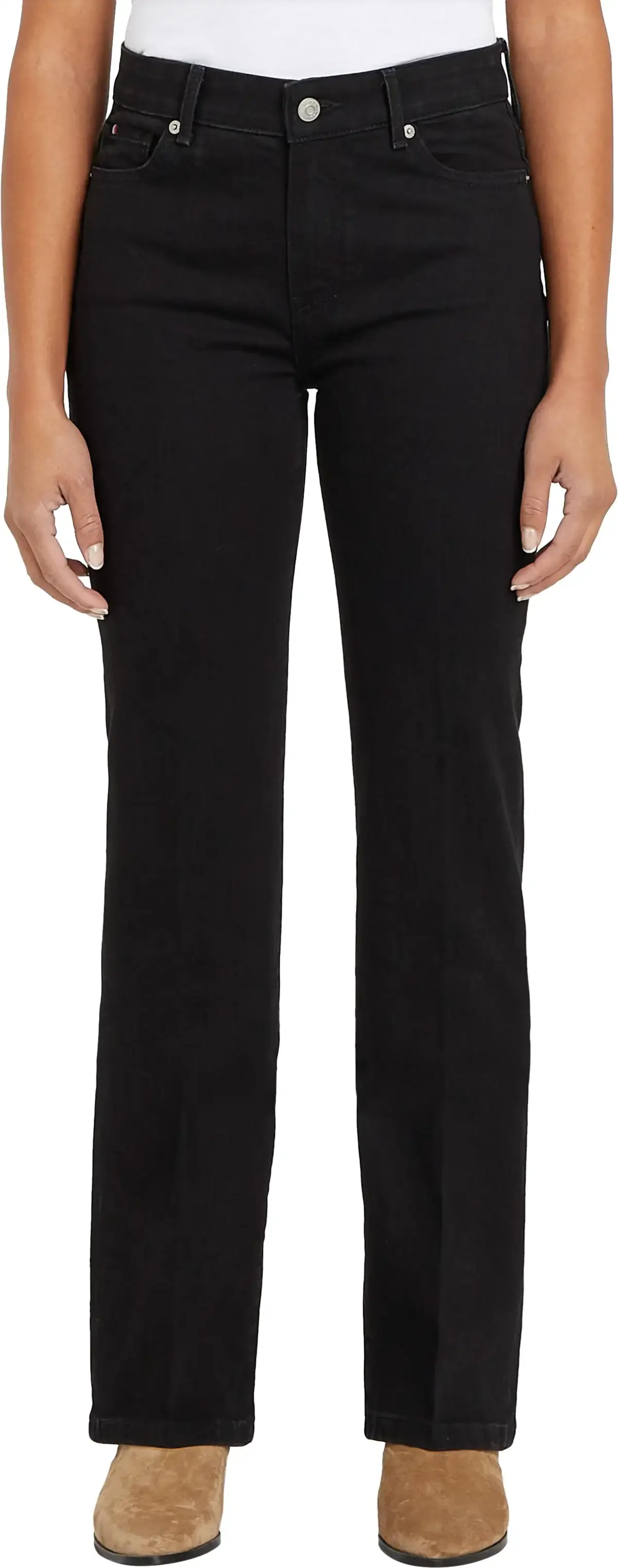 Tommy Hilfiger BOOTCUT RW BLACK, BDS Siyah Kadın Jean Pantolon