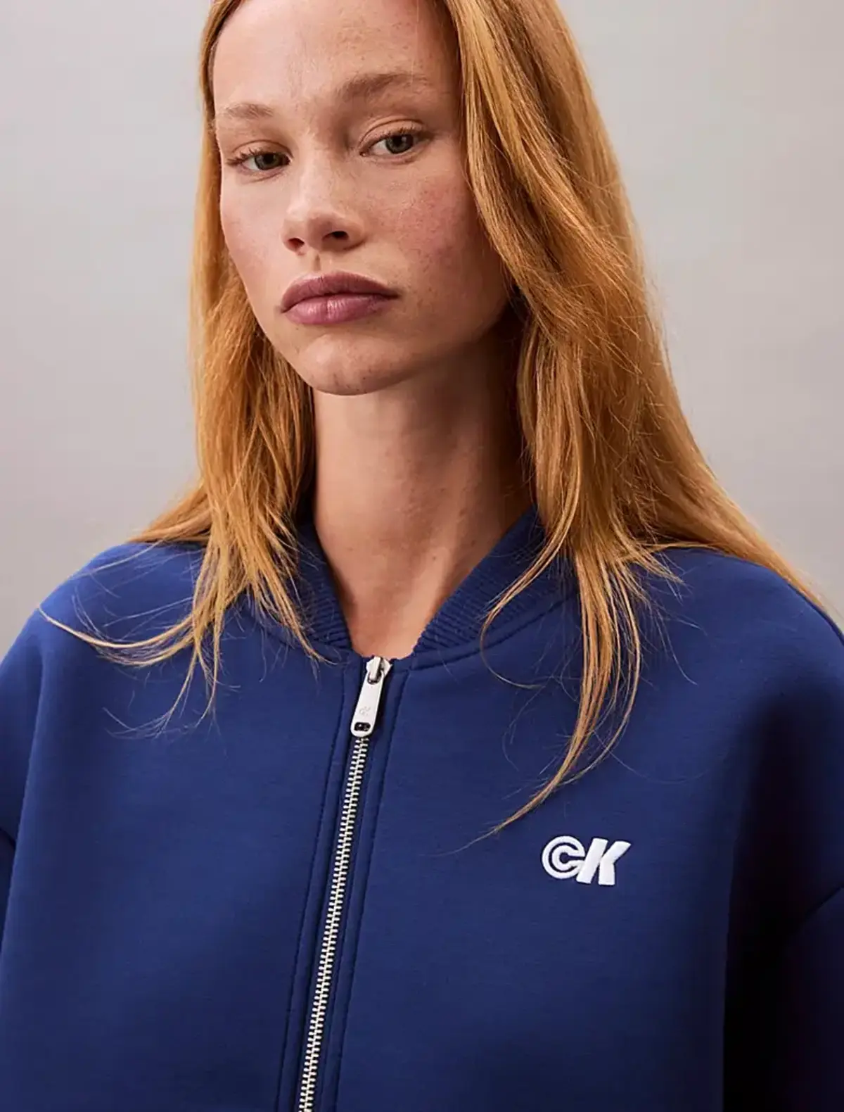 Calvin Klein A- OVERSIZED SCUBA ZIP BOMBER JA Mavi Kadın Ceket Calvin Klein A- OVERSIZED SCUBA ZIP BOMBER JA Mavi Kadın Ceket