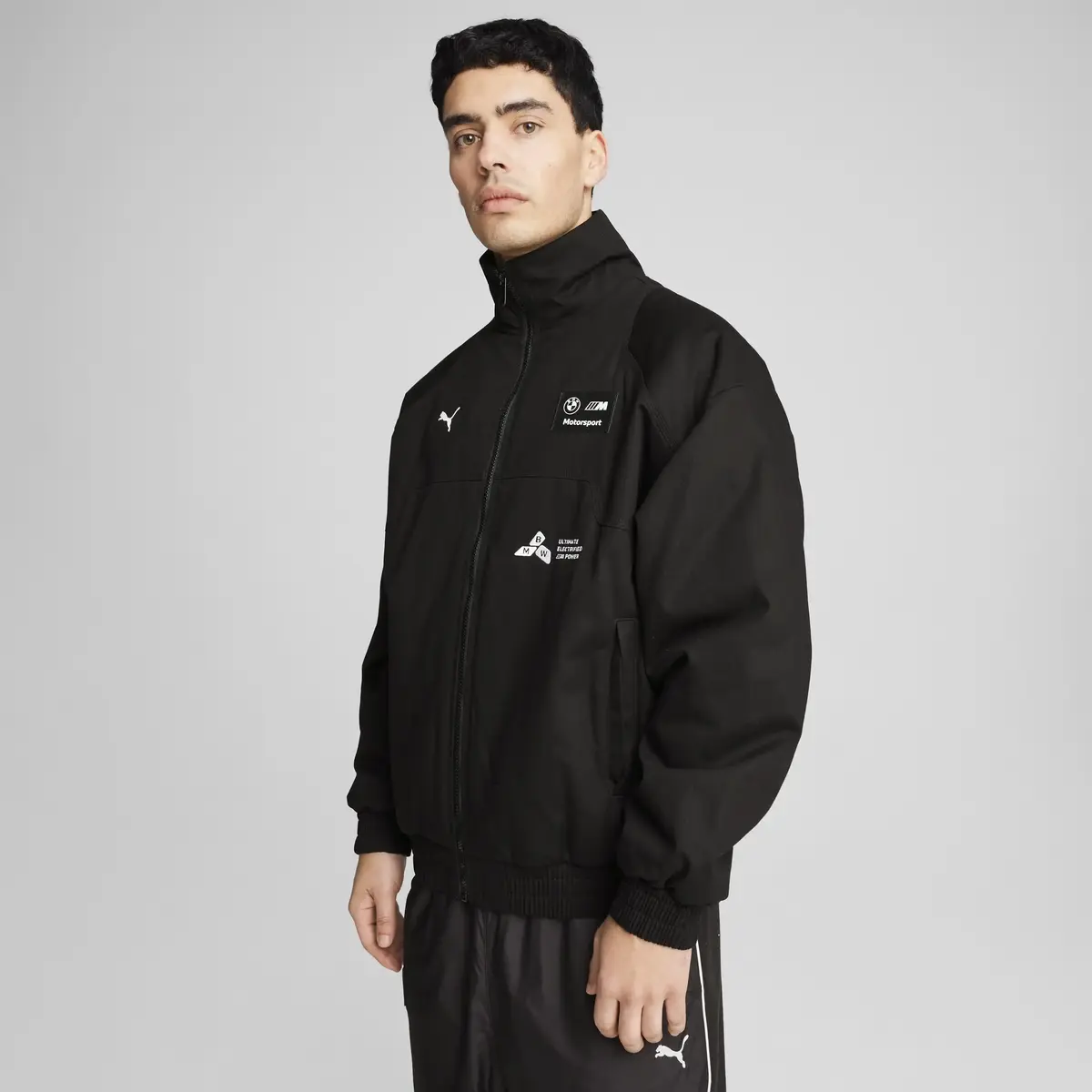 Puma BMW MMS STATEMENT JACKET Siyah Erkek Fermuarlı Ceket