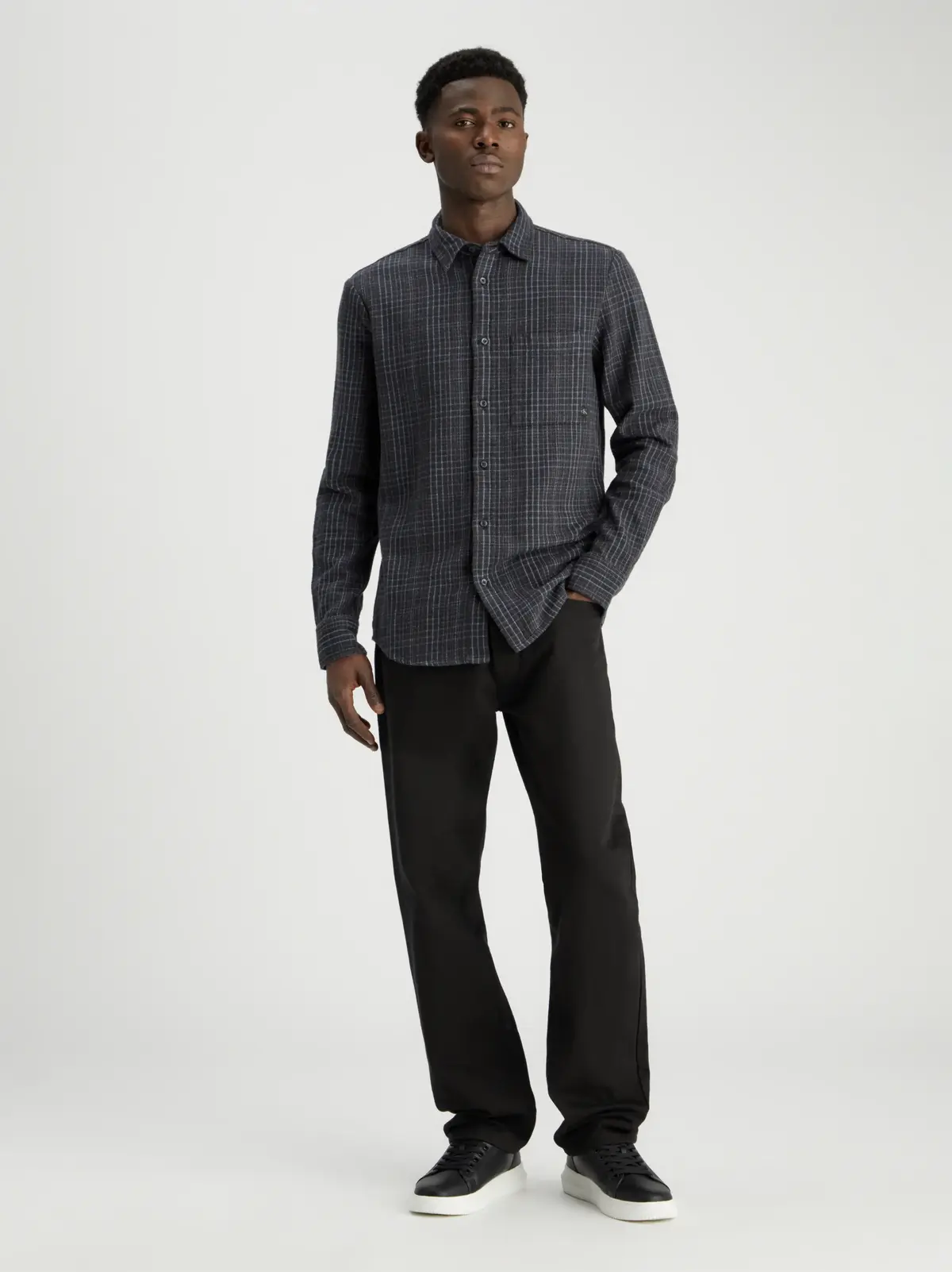 Calvin Klein STANDARD STRAIGHT Erkek Siyah Kot Pantolon