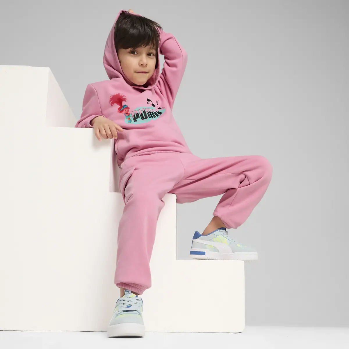 Puma X TROLLS Hoodie Pembe Erkek Sweatshirt