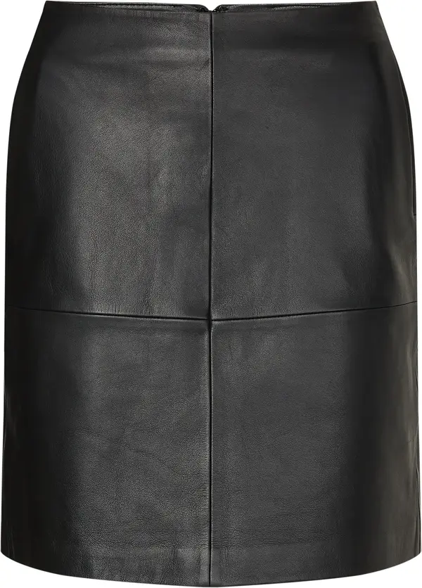 Calvin Klein ESSENTIAL LEATHER MI Kadın Siyah Etek