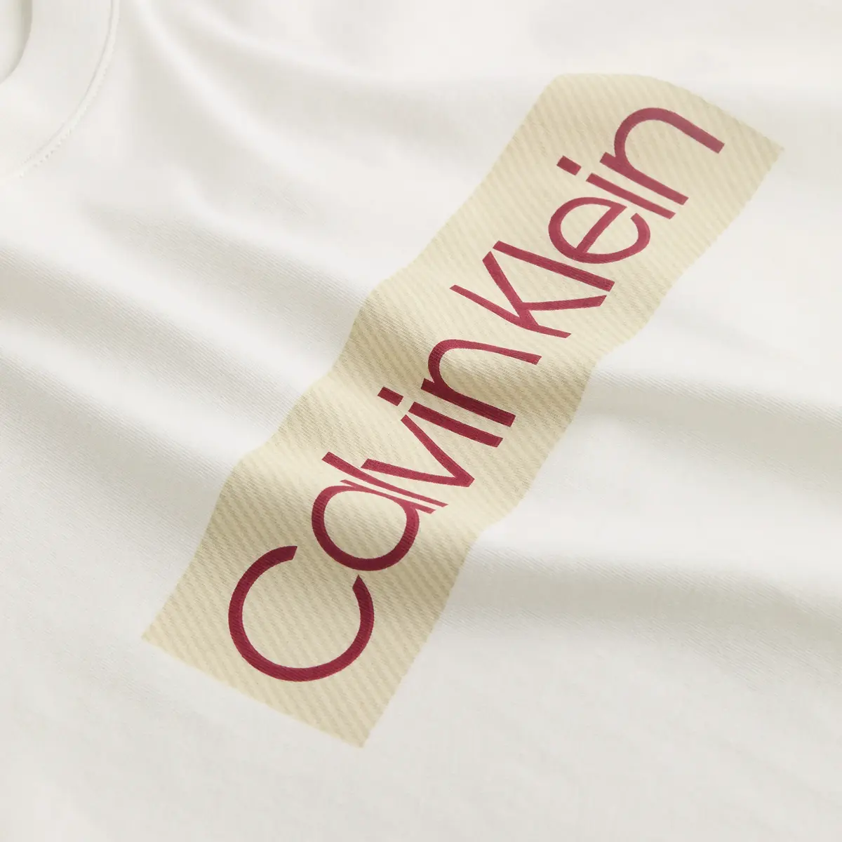 Calvin Klein Beyaz Erkek T-Shirt & Polo