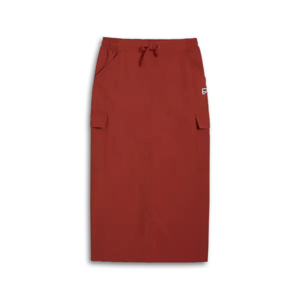 Puma DOWNTOWN Cargo Midi Skirt Kırmızı Kadın Etek