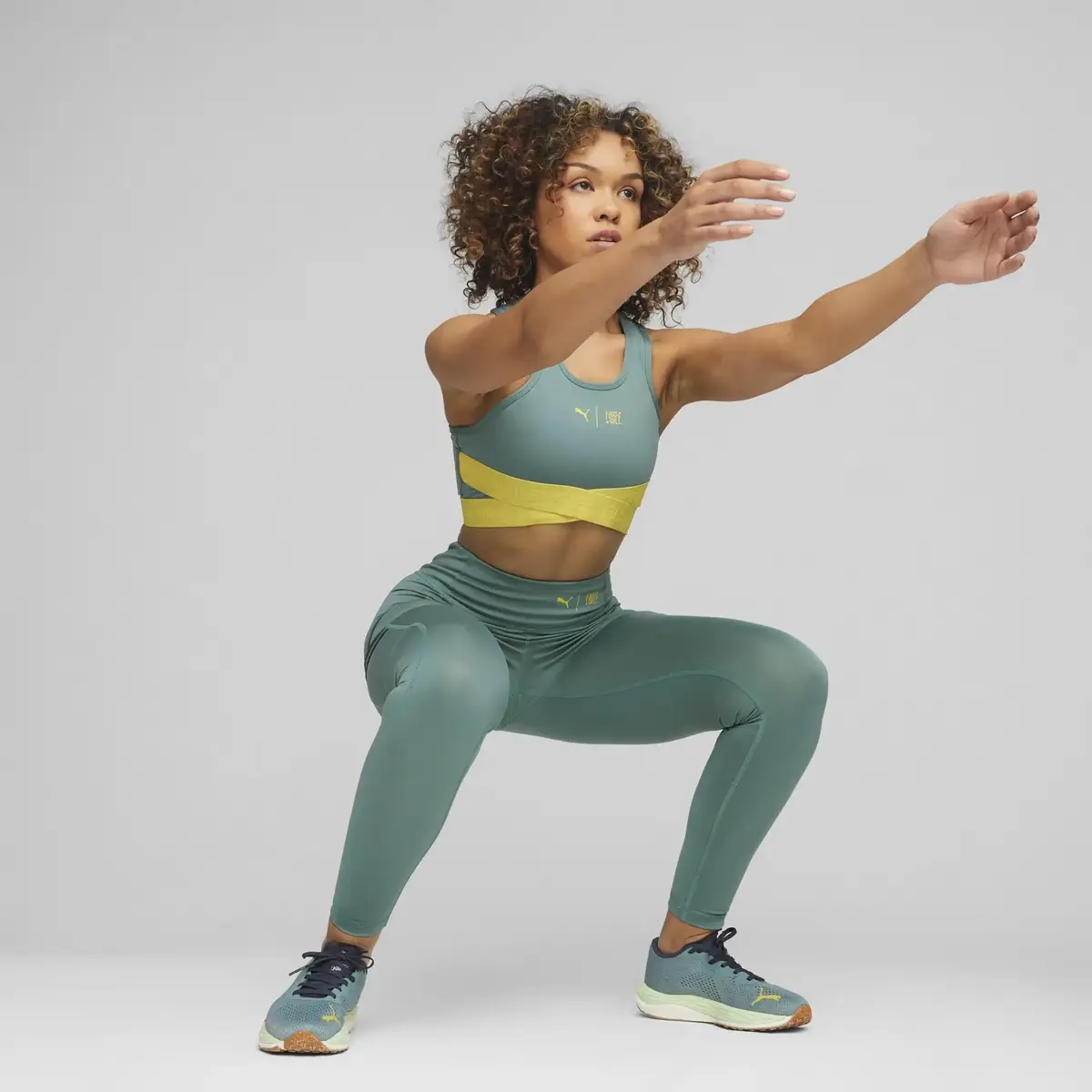 Puma W First Mile High Impact Yeşil Kadın Spor Sütyeni