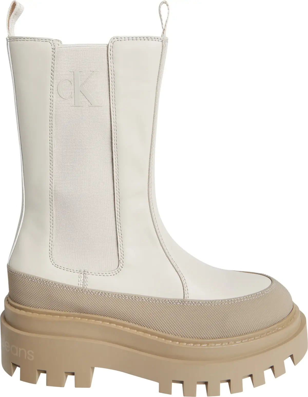 Calvin Klein FLATFORM CHELSEA BOO Kadın Bej Bot