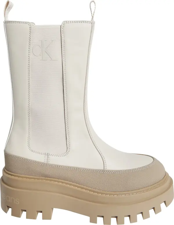 Calvin Klein FLATFORM CHELSEA BOO Kadın Bej Bot