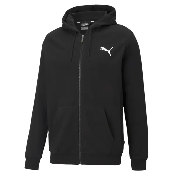 Puma ESS Small Logo FZ Hoodie Siyah Erkek Fermuarlı Ceket
