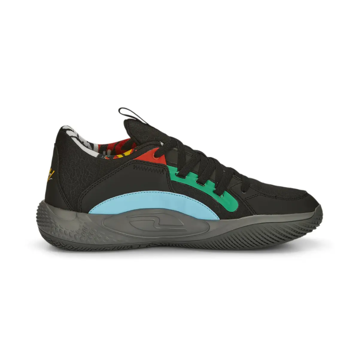 Puma Court Rider Chaos Block Party Siyah Erkek/Unisex Basketbol Ayakkabısı