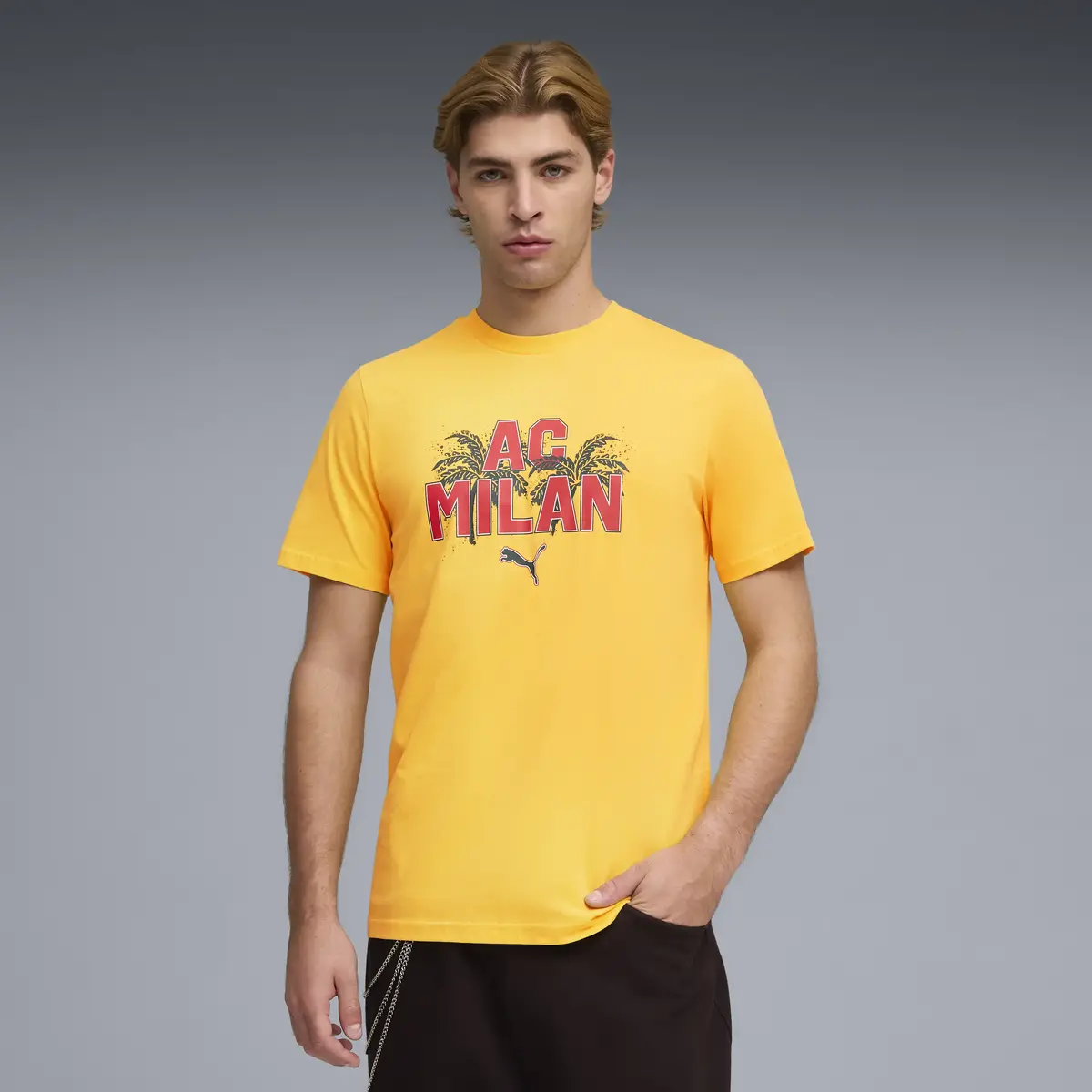 PUMA ACM FtblCulture Tee Sarı Erkek T-Shirt
