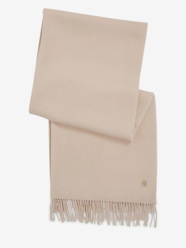 Tommy Hilfiger LIMITLESS CHIC WOOL Kadın Krem Atkı
