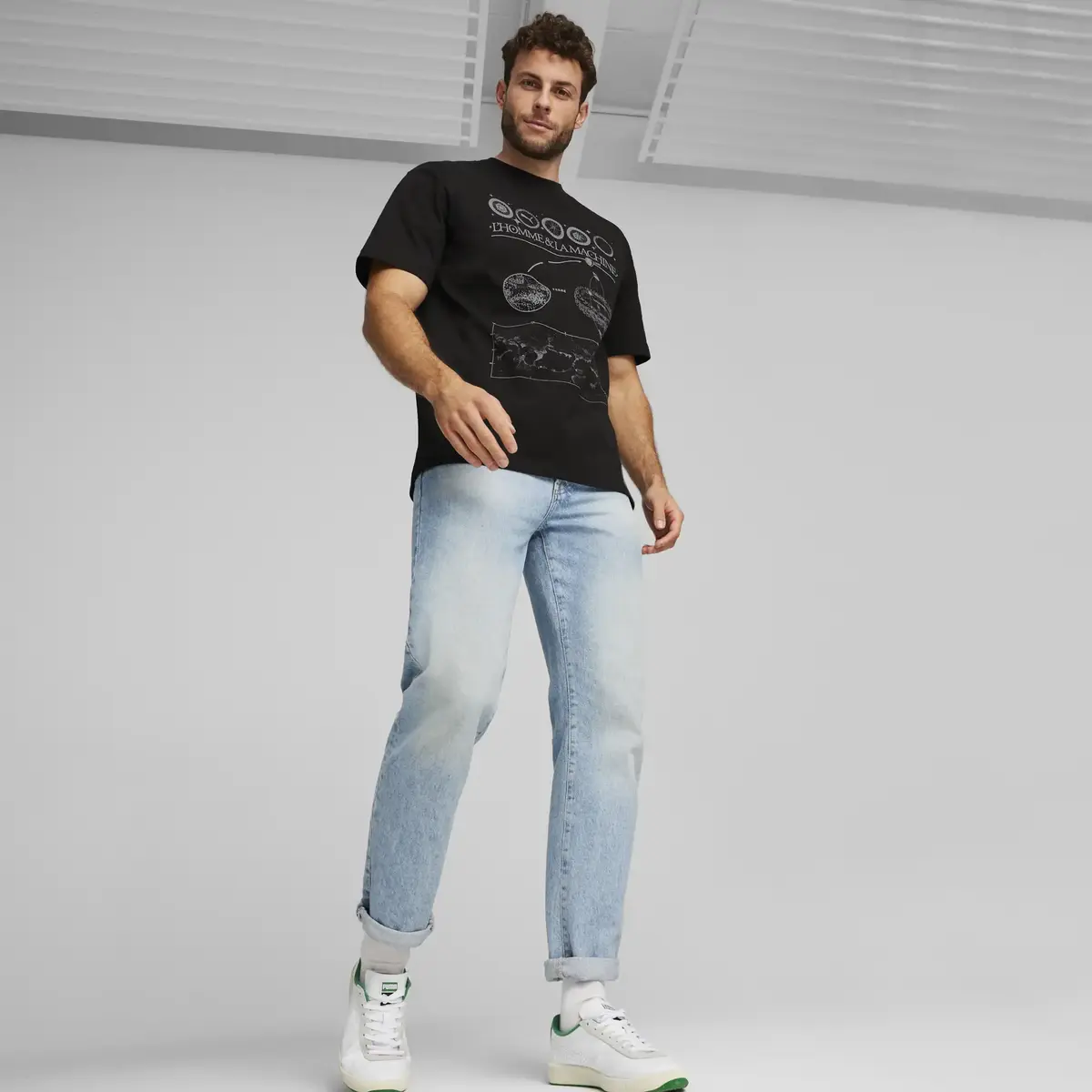 Puma GRAPHICS Tee Siyah Erkek T-shirt