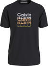 Calvin Klein REPEAT LOGO T-SHIRT Erkek Siyah T-Shirt