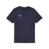 PUMA teamFINAL Casuals Tee PUMA Navy-PUMA Sil Lacivert Erkek T-Shirt
